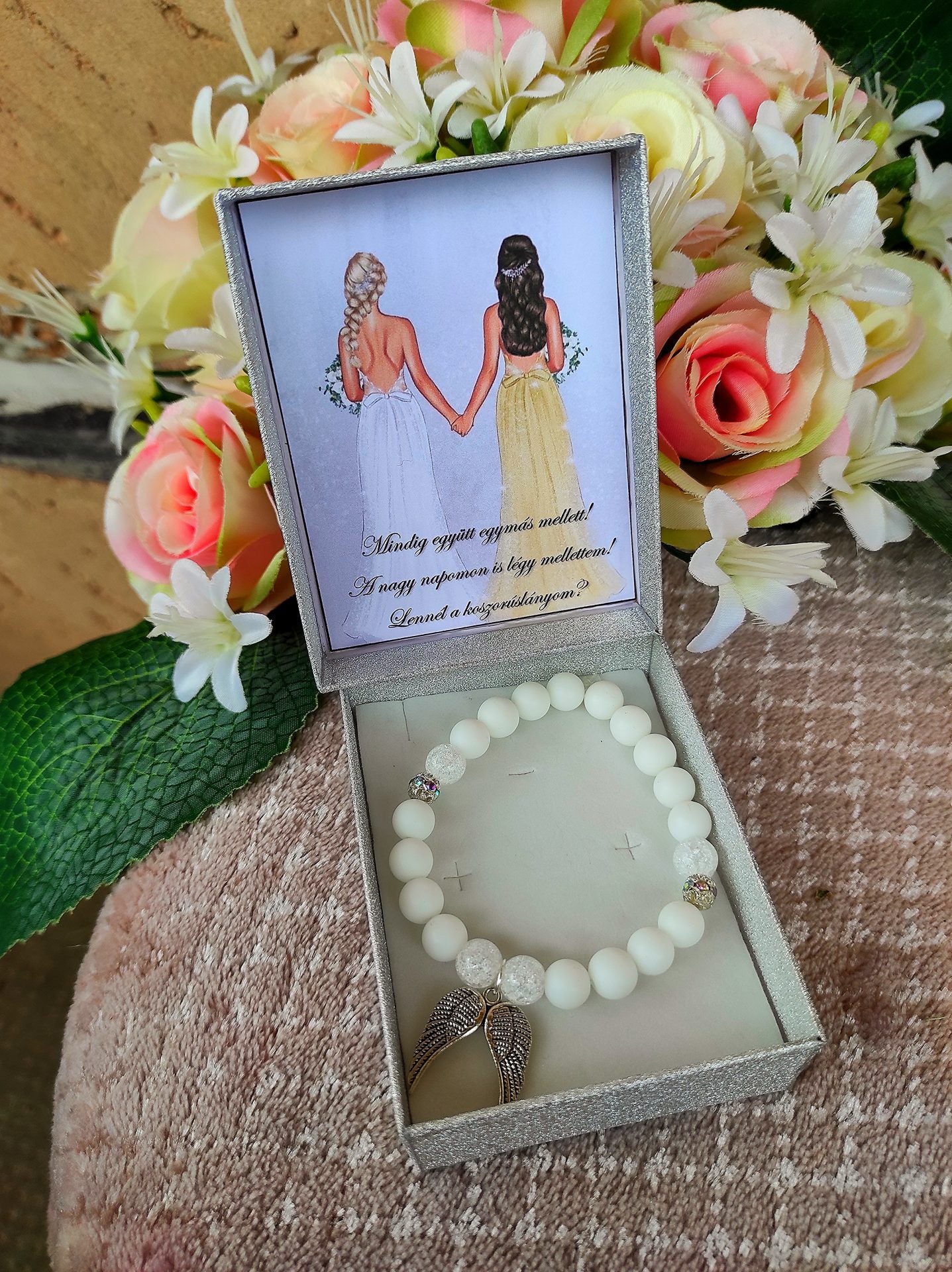 Angyalos koszorúslány felkérő